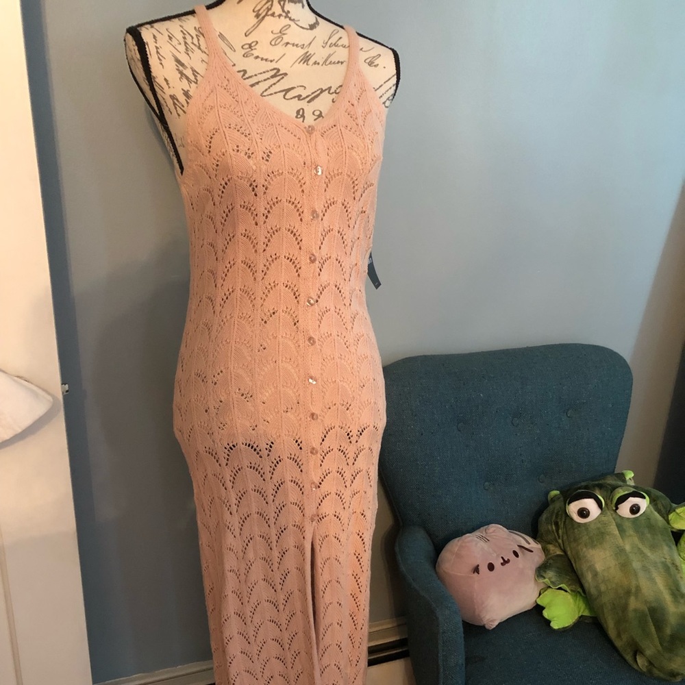 NWT Forever 21 Crochet Maxi Dress sz M